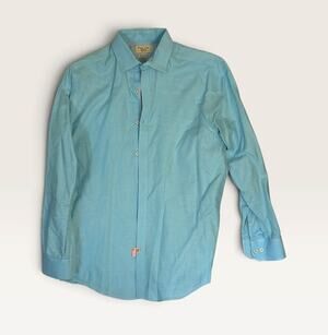 Original Penguin Munsingwear Men's Shirt Sz 15 32/33 Light Blue Slim Fit